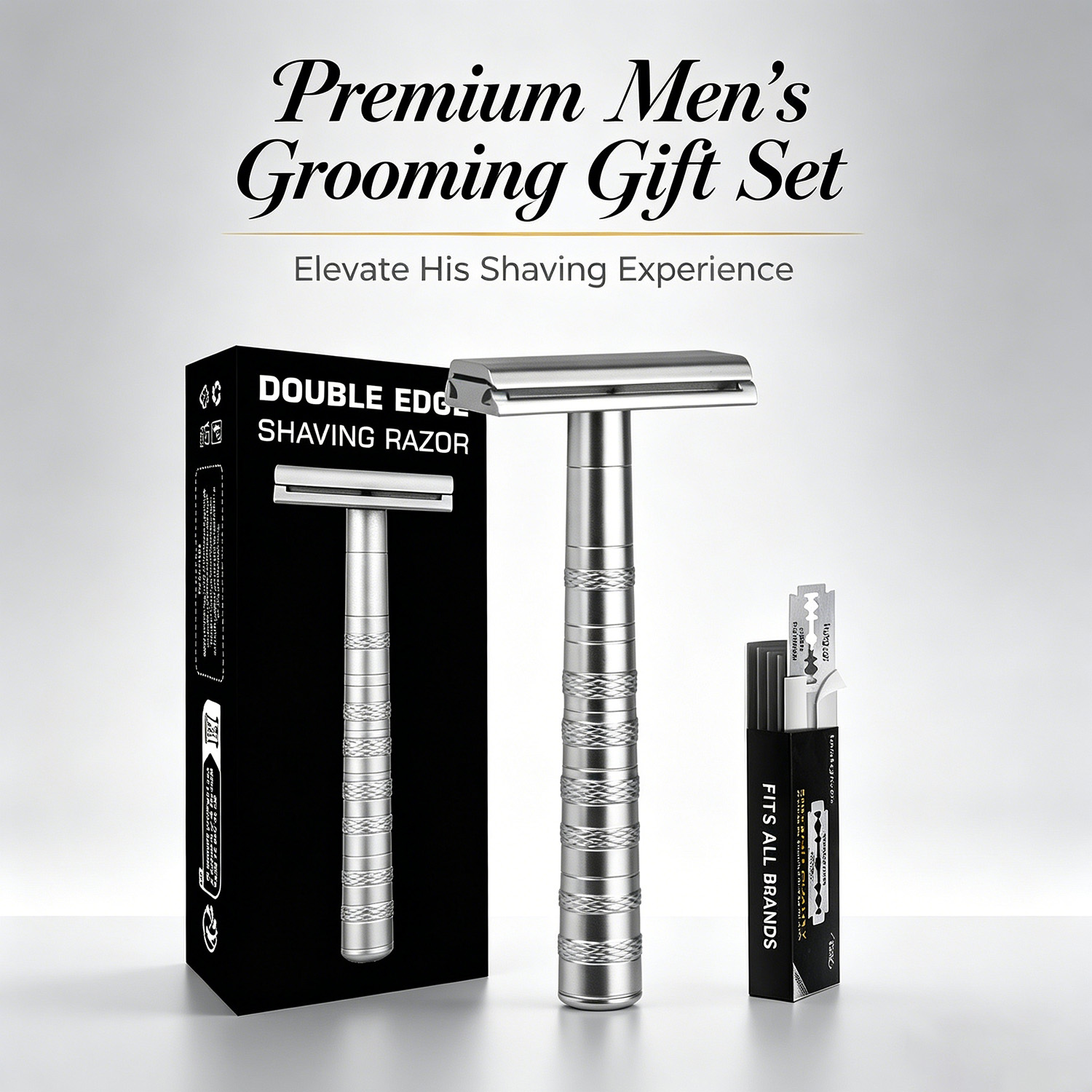 Safety Razor Handle - Rasoir de sécurité double tranchant avec