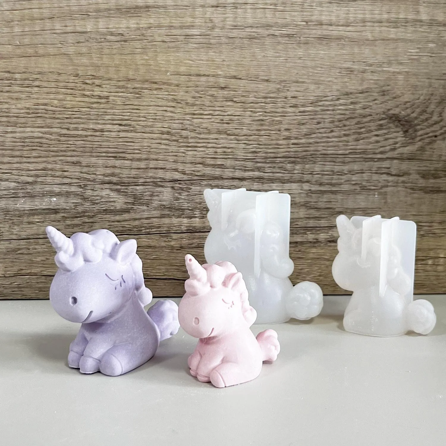 Eco Soap - Moule géométrique 3D en Silicone, licorne,