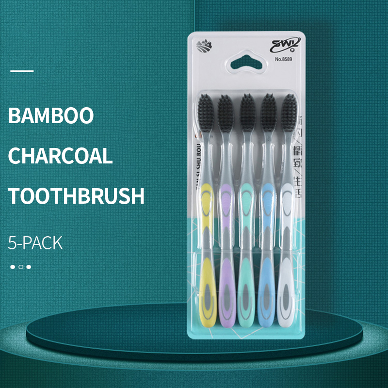 Bamboo Toothbrush - Brosse à dents manuelle avec charbon