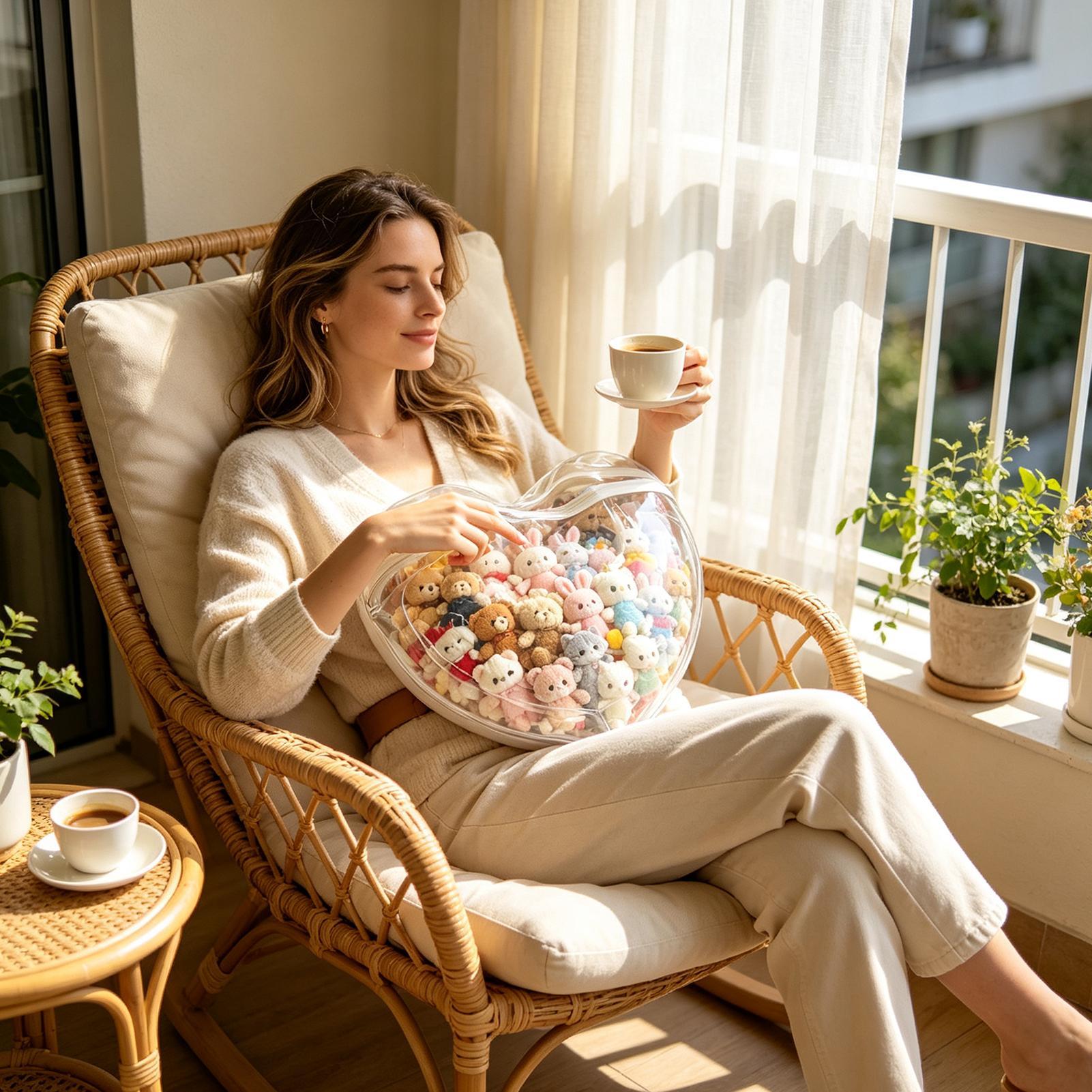 Reusable Bag - Sacs de rangement transparents anti-poussière pour