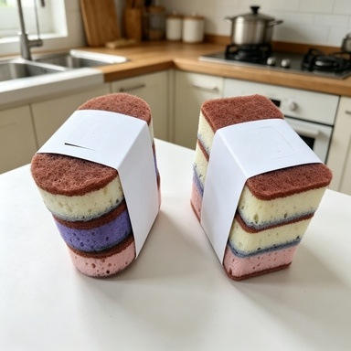 Eco Sponge - Éponge de cuisine double face épaissie