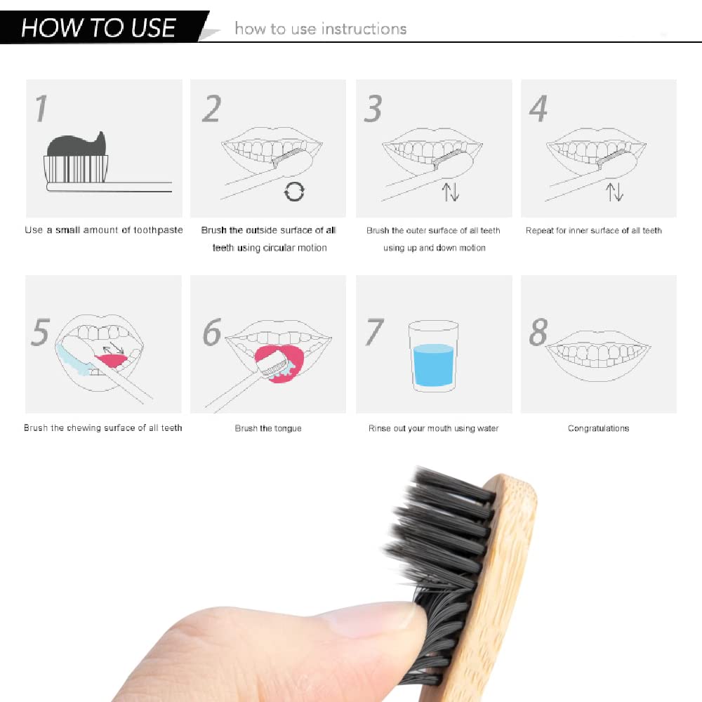 Lot de 10 brosses à dents en b - Bamboo Toothbrush avis et prix
