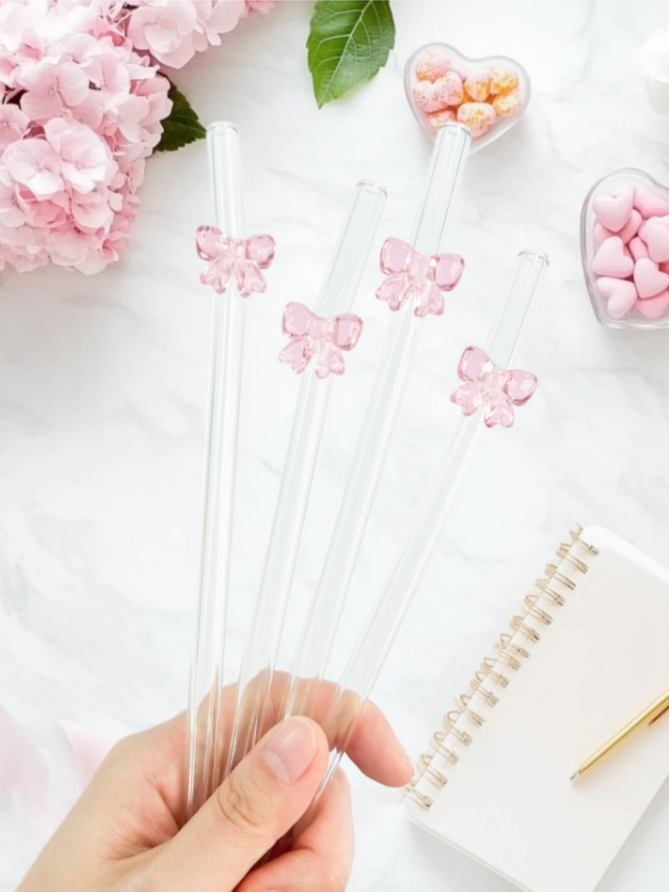 Paille en verre à nœud papillo - Reusable Straw avis et prix