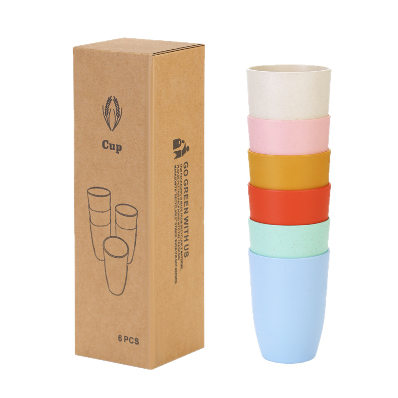Lot de 6 gobelets en paille de - Reusable Straw avis et prix