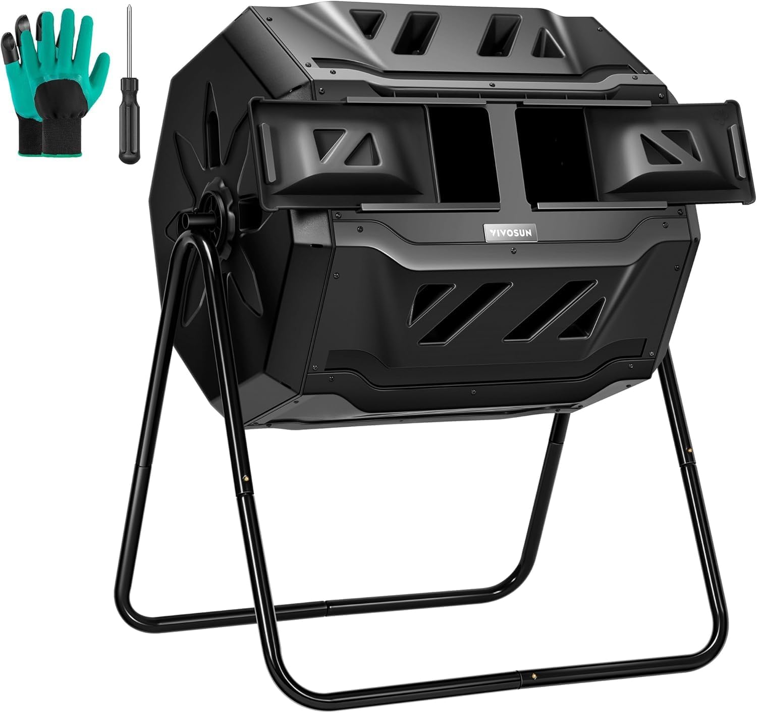 Composteur rotatif extérieur V - Compost Bin avis et prix