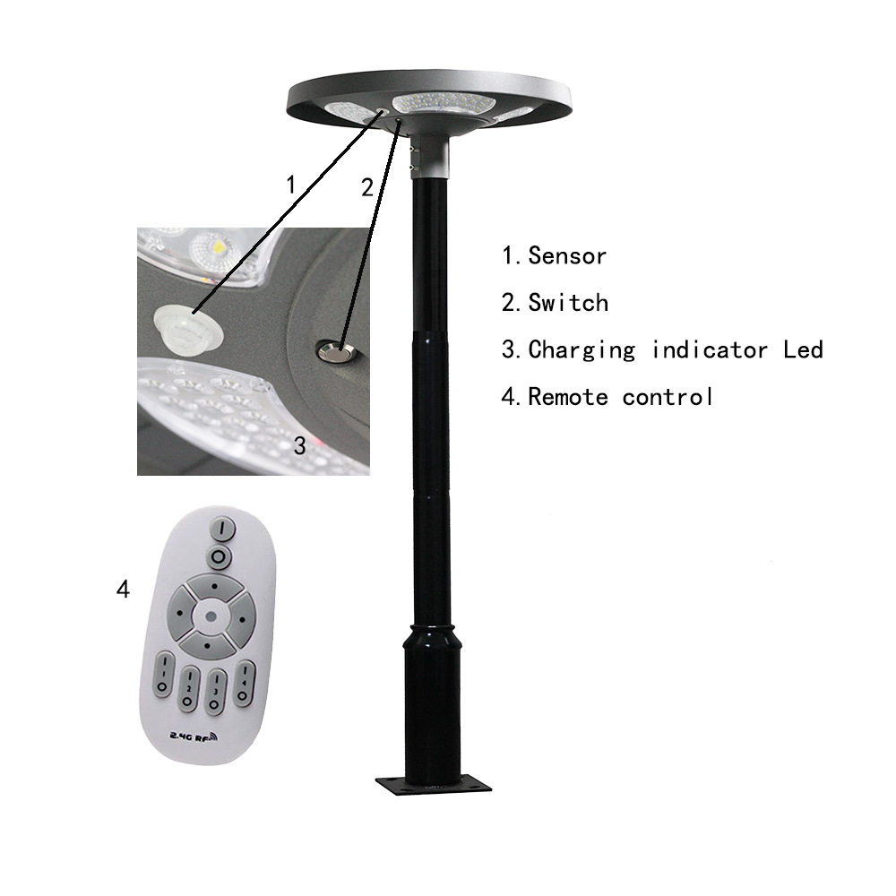 Lampe solaire LED UFO étanche  - Solar Garden Light avis et prix
