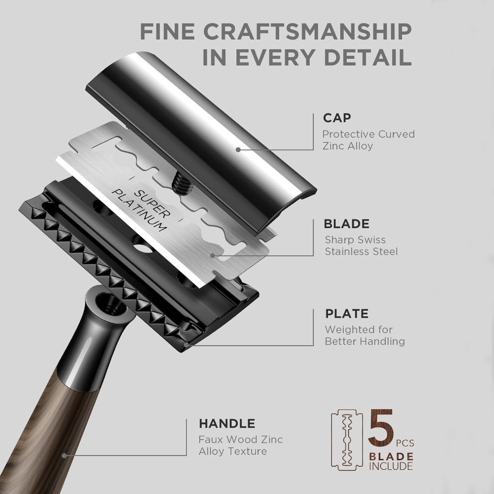 Rasoir de sécurité à double tr - Safety Razor Handle avis et prix